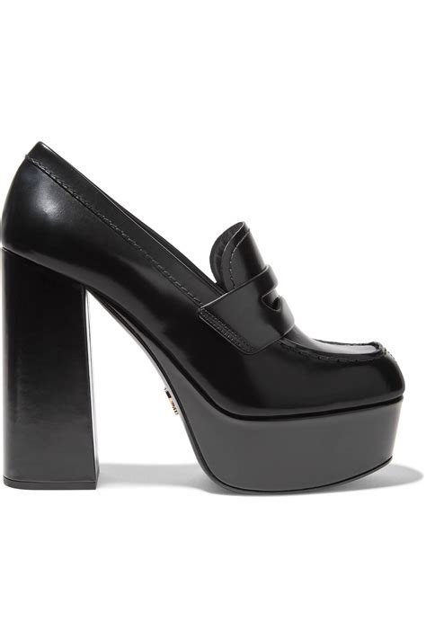 prada platform women|prada platform loafer.